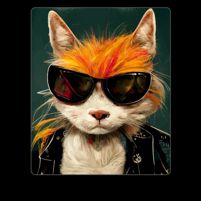 Cool Cat Star Cat avec lunettes de soleil