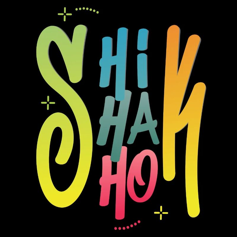 Shik Shak Shok bunte Buchstaben im Graffiti-Stil