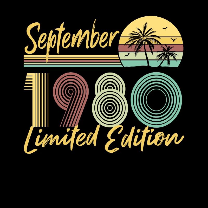 September 1980 Limited Edition Geburtstag Geschenk