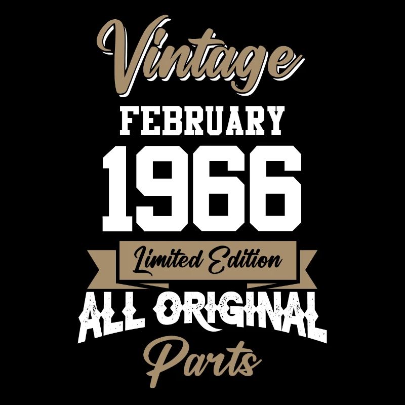 Februar 1966 Vintage Geburtstag Geschenk