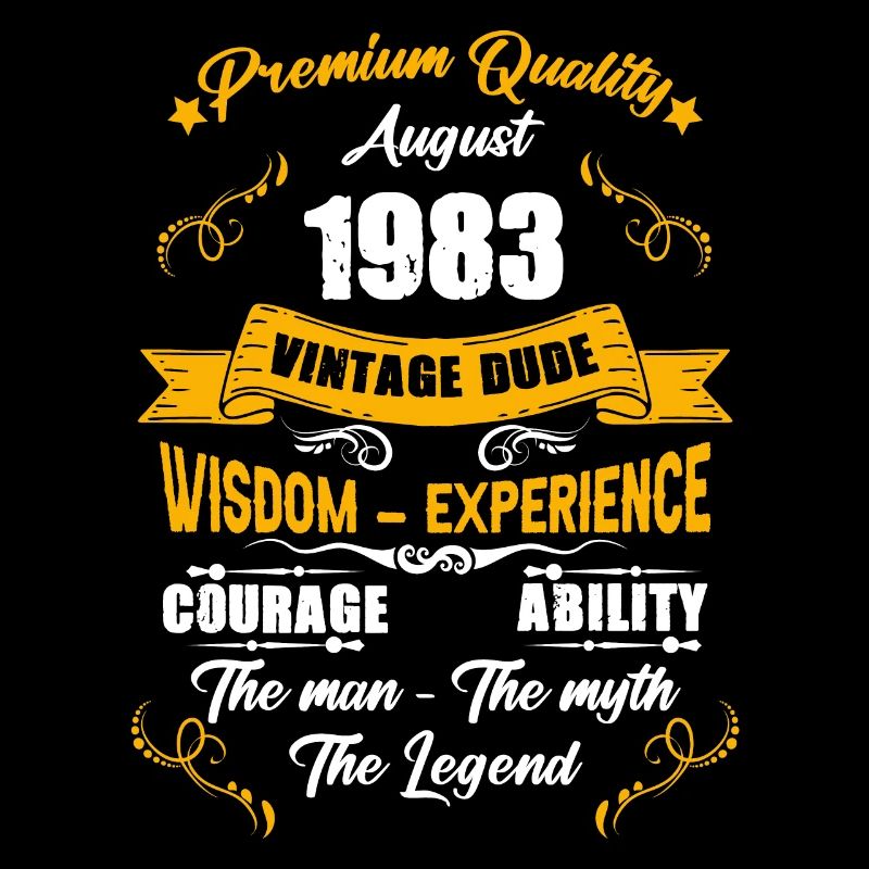 August 1983 Vintage Birthday Gift