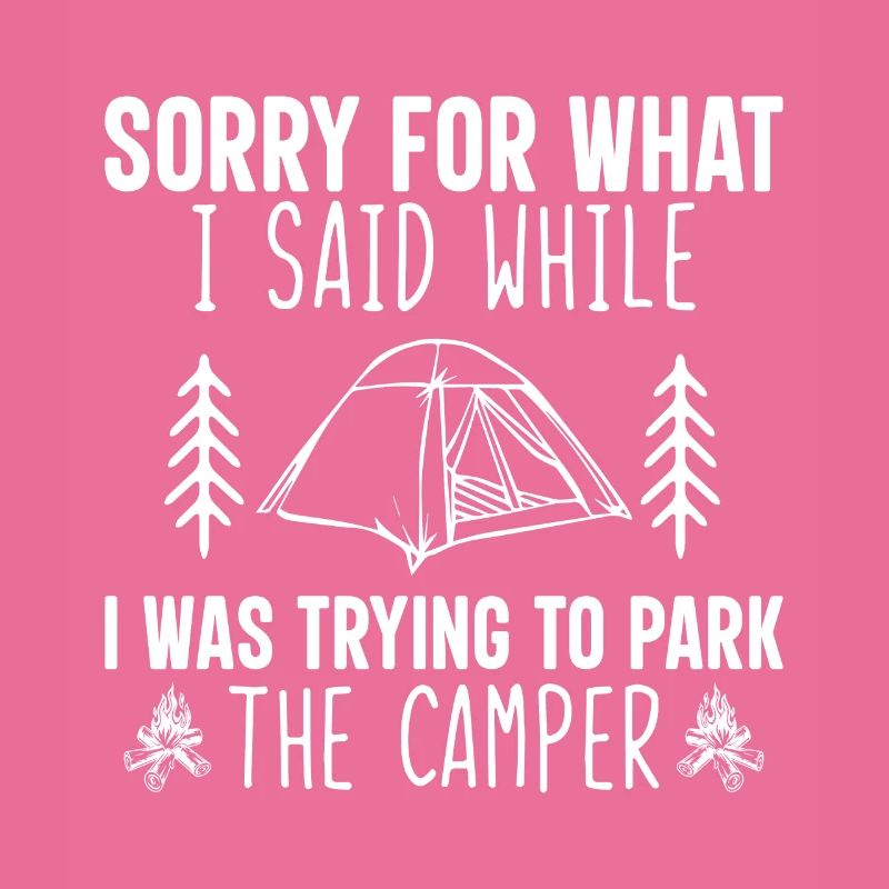 Cooler Camping Spruch Geschenkidee