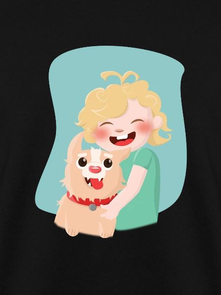 Kind mit Hund