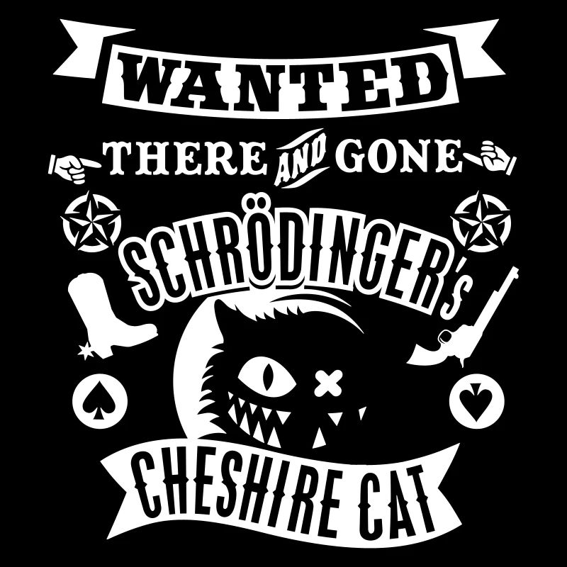T-shirt Cheshire Cat De Schrödinger