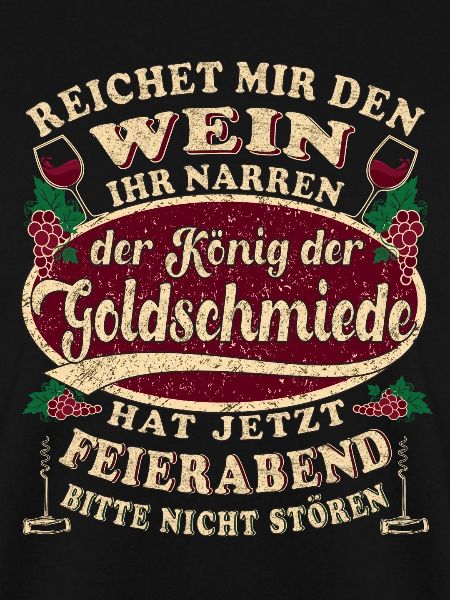 Goldschmied Fahrer Wein Feierabend