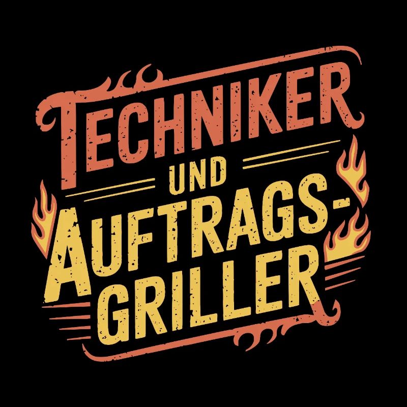 Techniker und Auftragsgriller