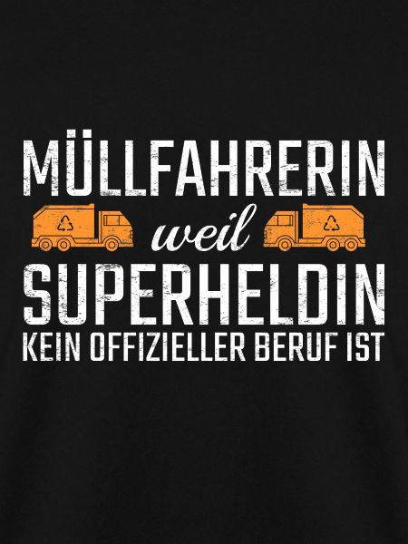 Müllfahrerin Superheldin
