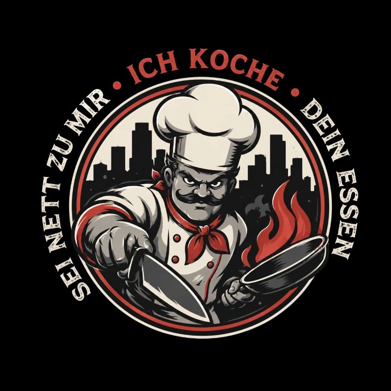 Küchenchef Feuerbadge Retro
