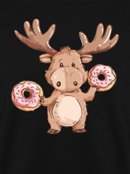 Elch mit Donuts
