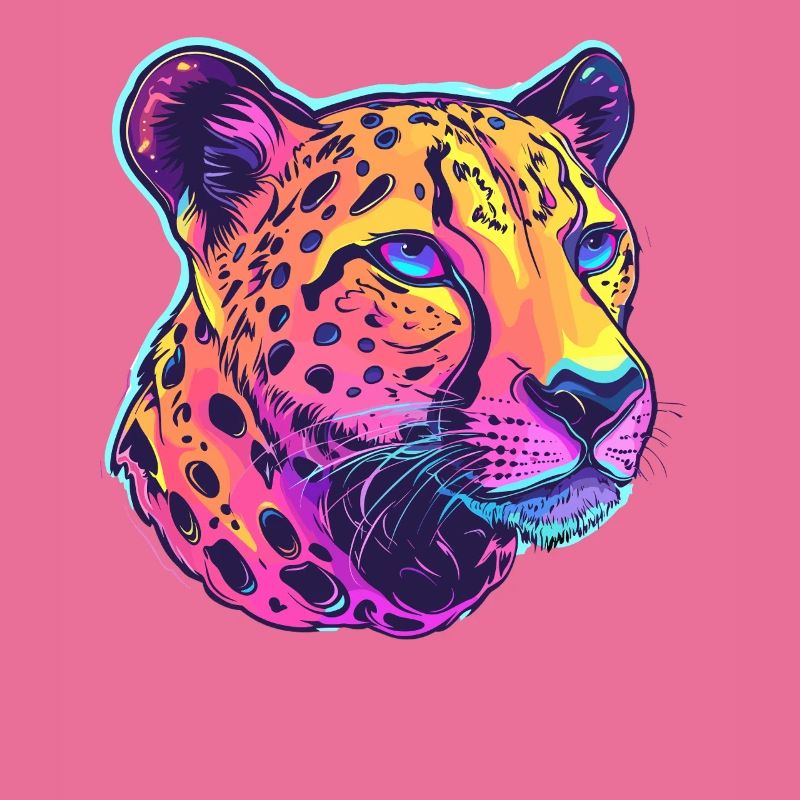 Bunter Leopard Popart