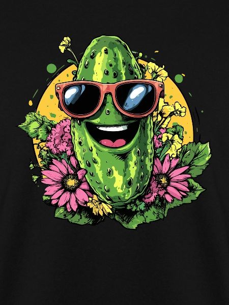 Coole Gurke mit Sonnenbrille