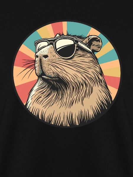 Retro Capybara Coolness