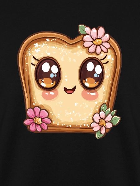 Fröhliches Toast mit Blumen