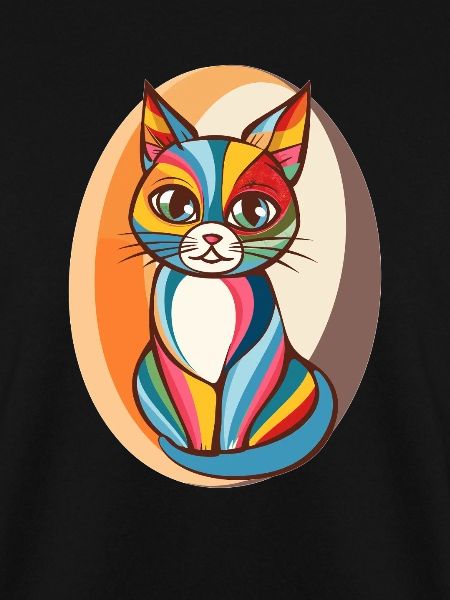 Bunte Popart Katze