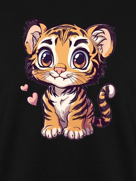 Tigerbaby mit Herzchen