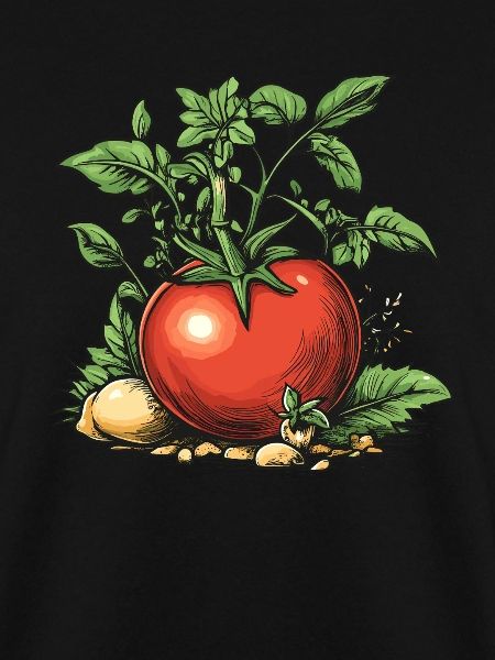 Tomate mit Naturdetails