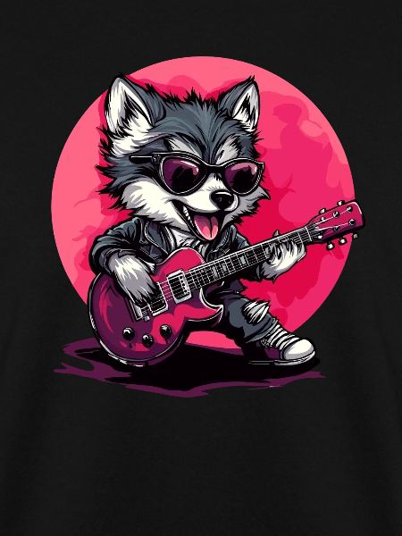 Guitar-Playing Wolf