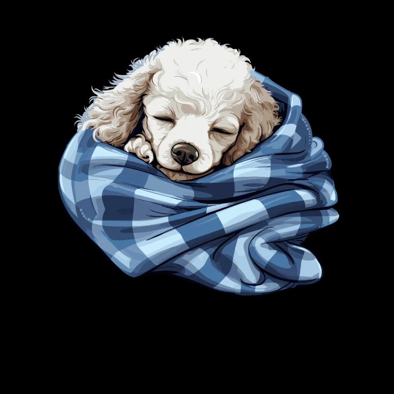 Mignon chien chiot caniche