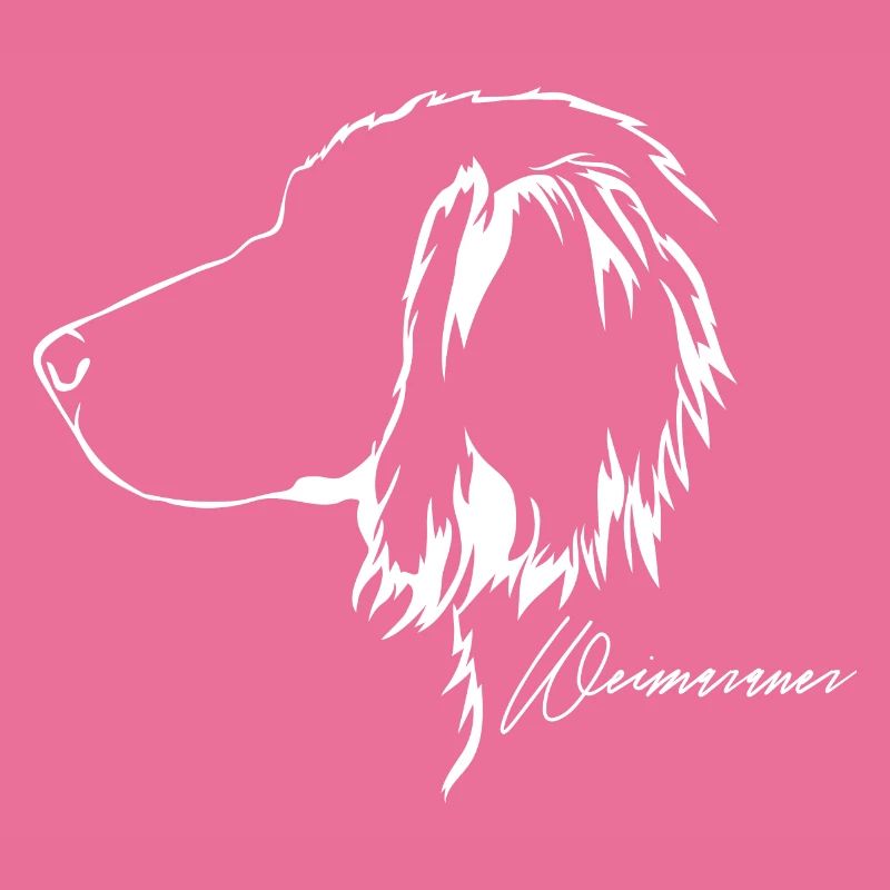 WEIMARANER profil cheveux longs chiens Wilsigns