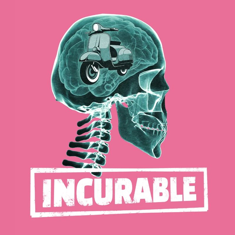 ROLLER UNHEILBAR RÖNTGEN ROLLERFAHRER GESCHENK