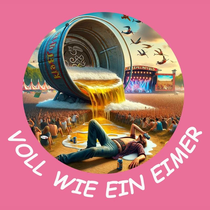 Voll wie ein Eimer