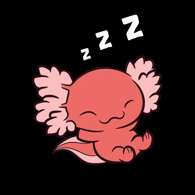 Schlafender Axolotl Liebe Axolotl