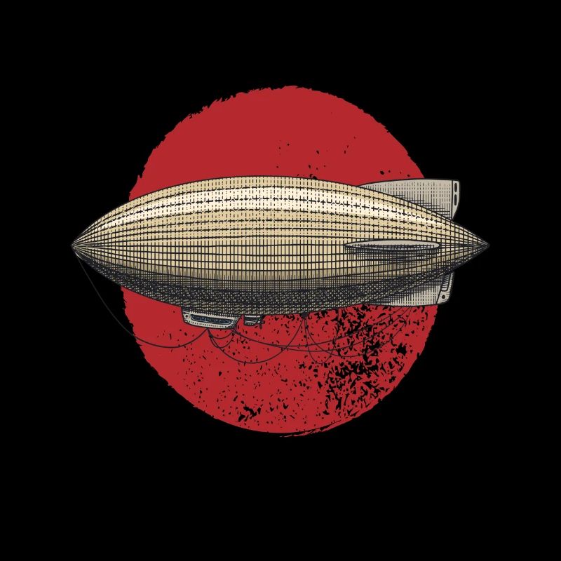 Zeppelin Luftschiff Pilot Retro