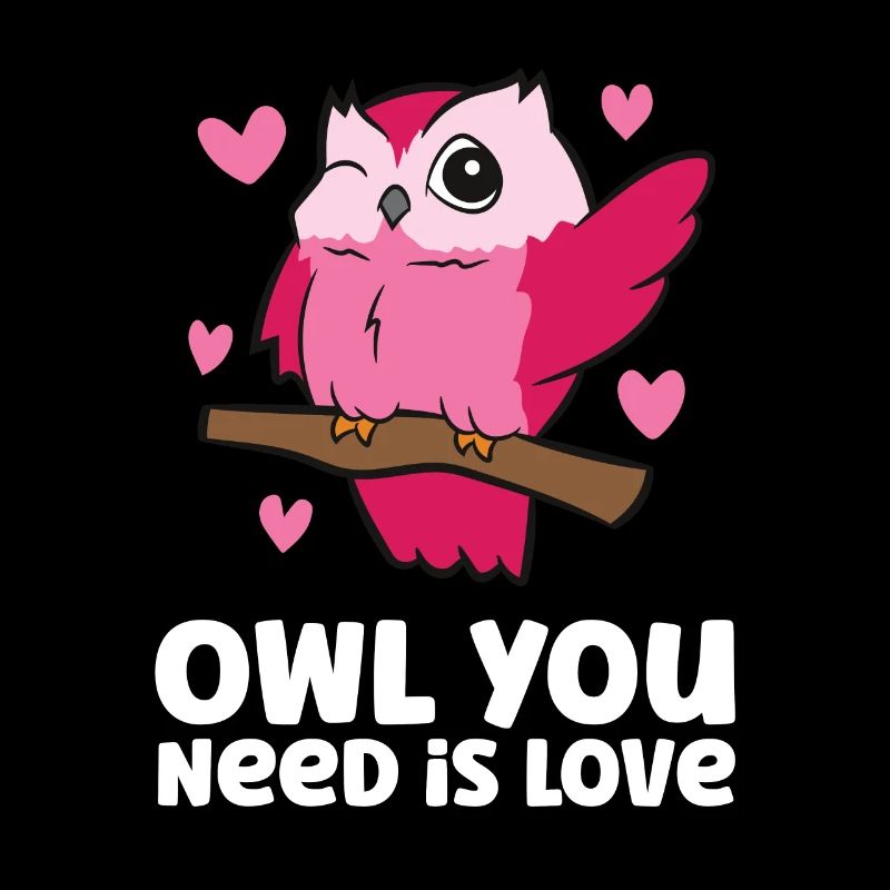 Eule Sie brauchen Liebe Niedliche Eule