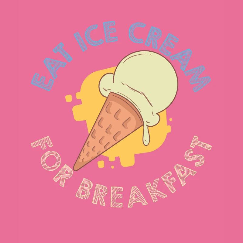 Ice Cream For Breakfast Eiscreme Eis