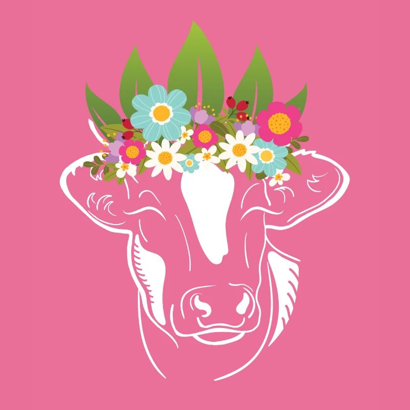 Blumen Kuh Kühe Bauer