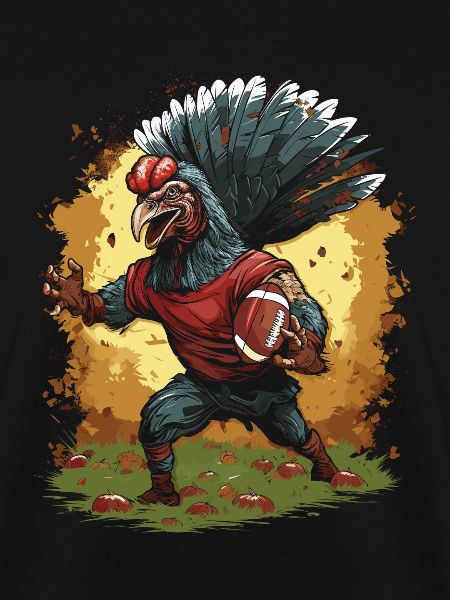 Thanksgiving Turkey Quarterback Touchdown
