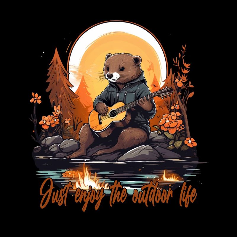 Otter mit Schriftzug