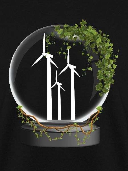 Windpower Glaskugel Wind Windenergie