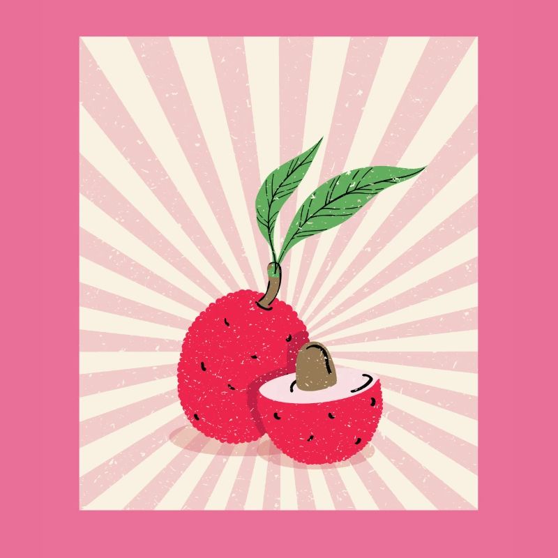 Lychee Retro Lychee Exotic Fruit