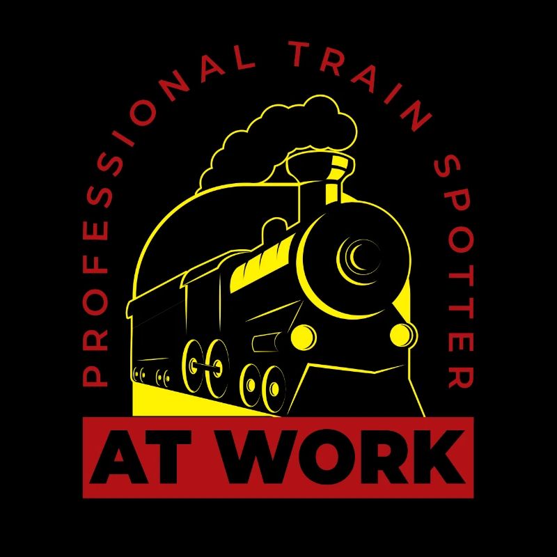 Trainspotter At Work Train Observation