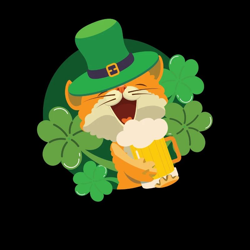 Chat Chaton de la Saint-Patrick