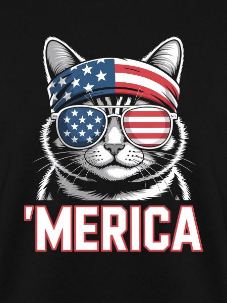 'Merica Katze Mit Sonnenbrille