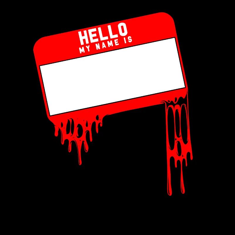 Hello My Name Is Drip Label