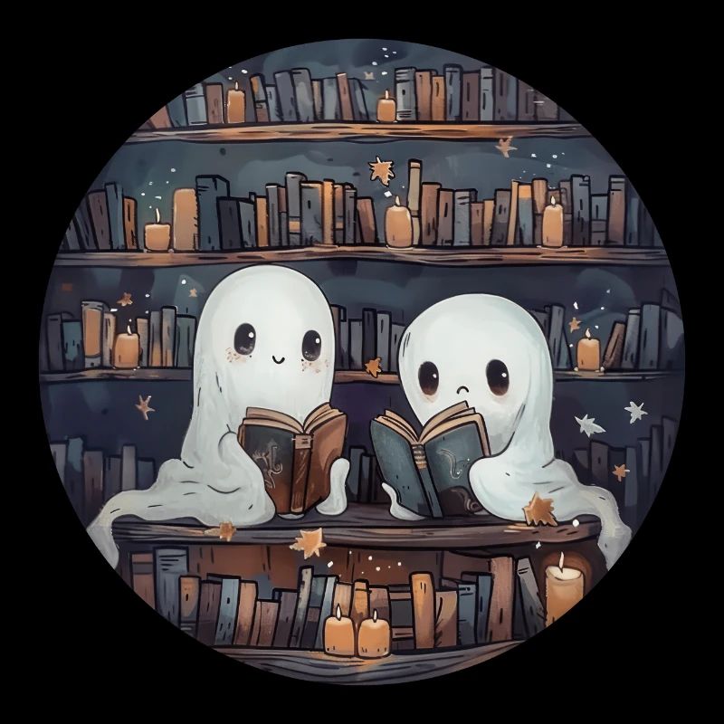 Ghosts, Reading, Book, Library, Halloween