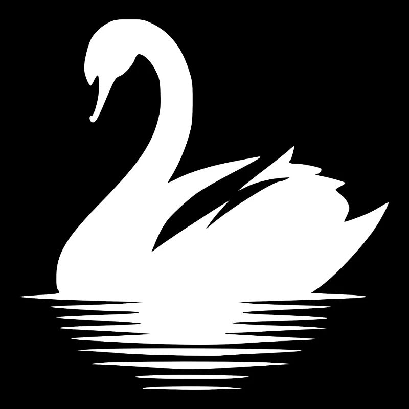 Großer Wasservogel Schwan Portrait