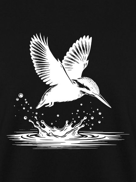 Kingfisher catching fish