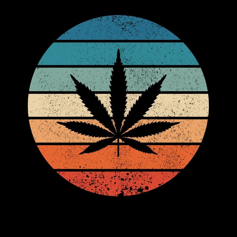 Cannabis Cannabis Cannabis Leaf THC CBD Retro Gift