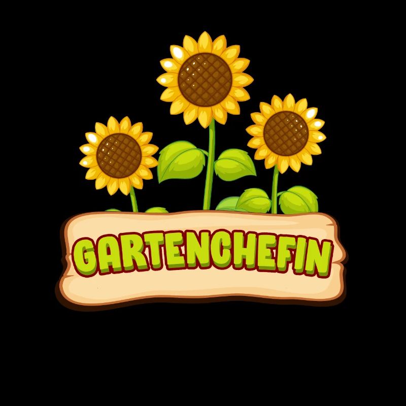 Gartenchefin Gartenarbeit Hobbgärtner Spruch