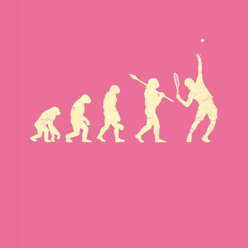 Tennis Monkey Human Evolution Serve Tennis Game