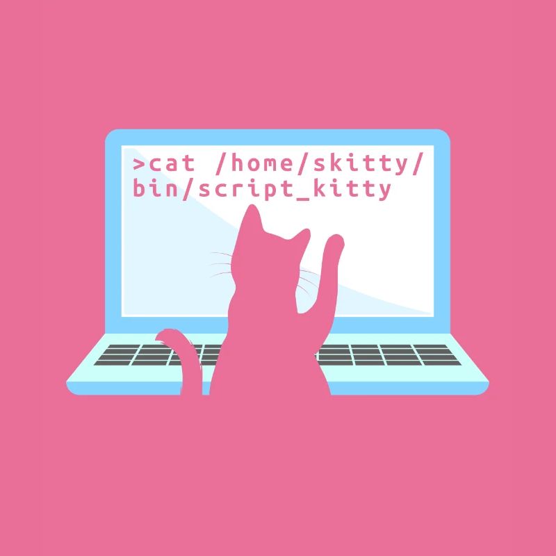Katze als Programmierer Coder Katzenbesitzer
