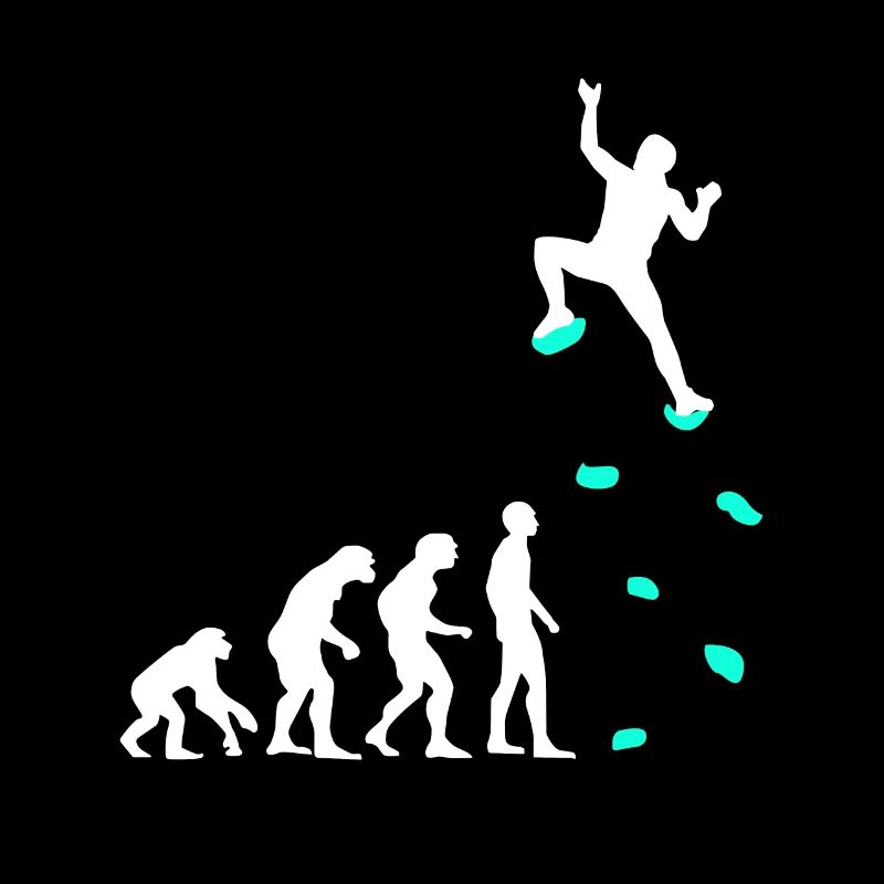 Klettern Evolution Klettergriffe Kletterwand