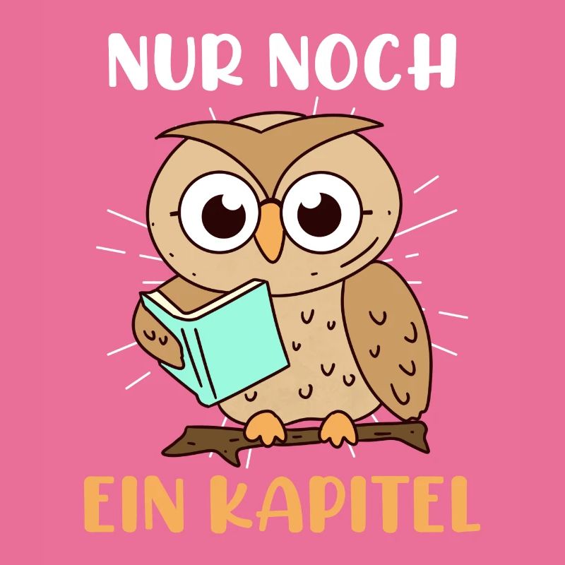 Lehrer Bücherwurm Nur noch ein Kapitel Lese Eule