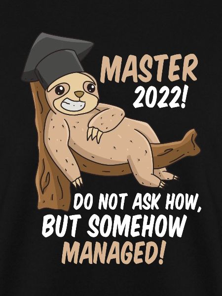 Master's degree somehow managed
