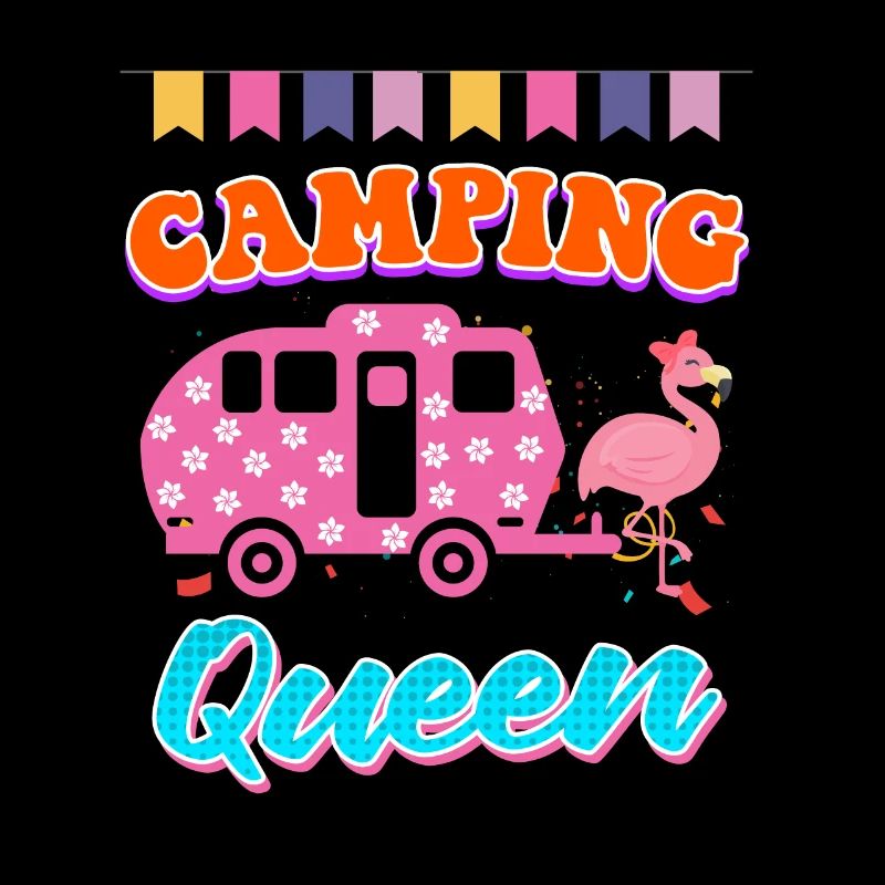 Flamingo Camping Queen Camper Femmes