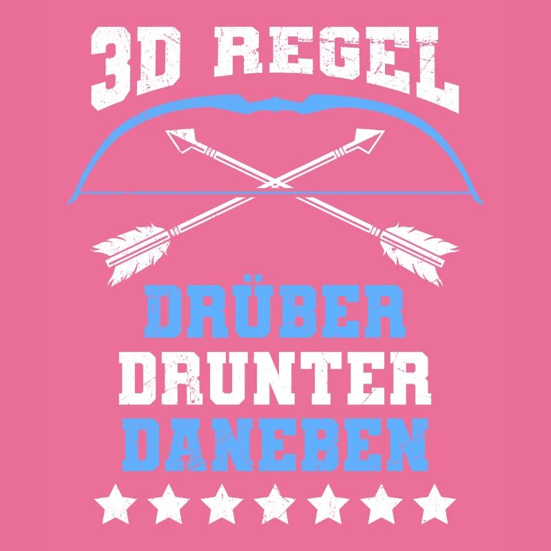 3D Regel Drüber Drunter Daneben Bogenschütze